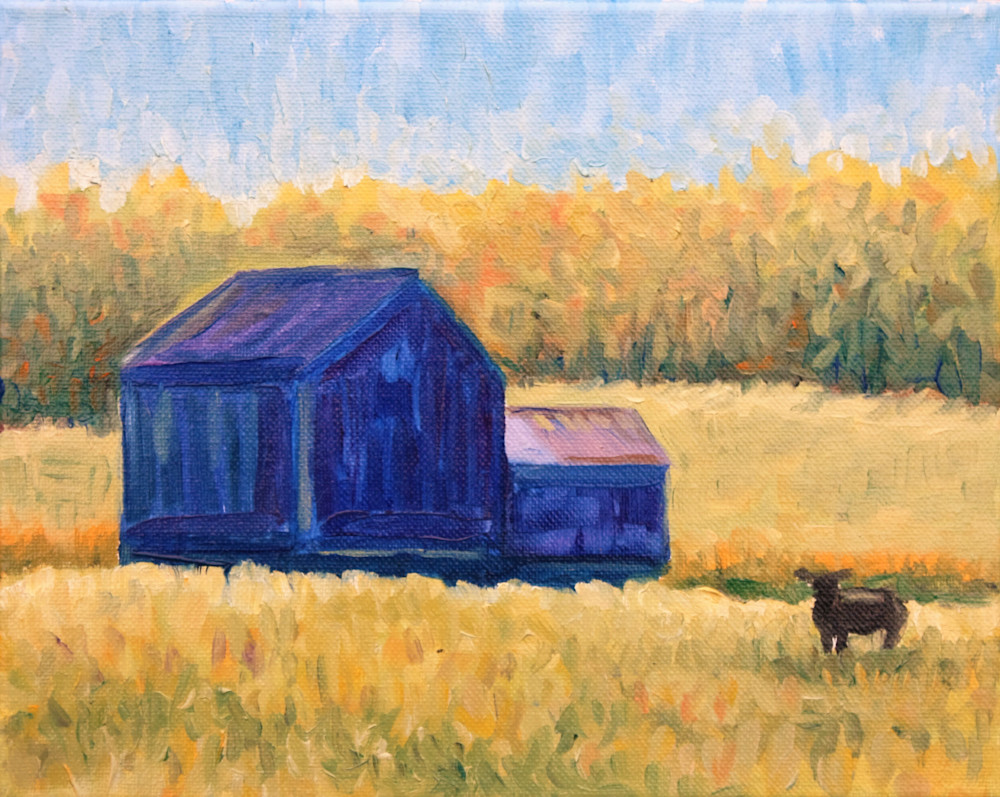 The blue barn in Kempton fine art print
