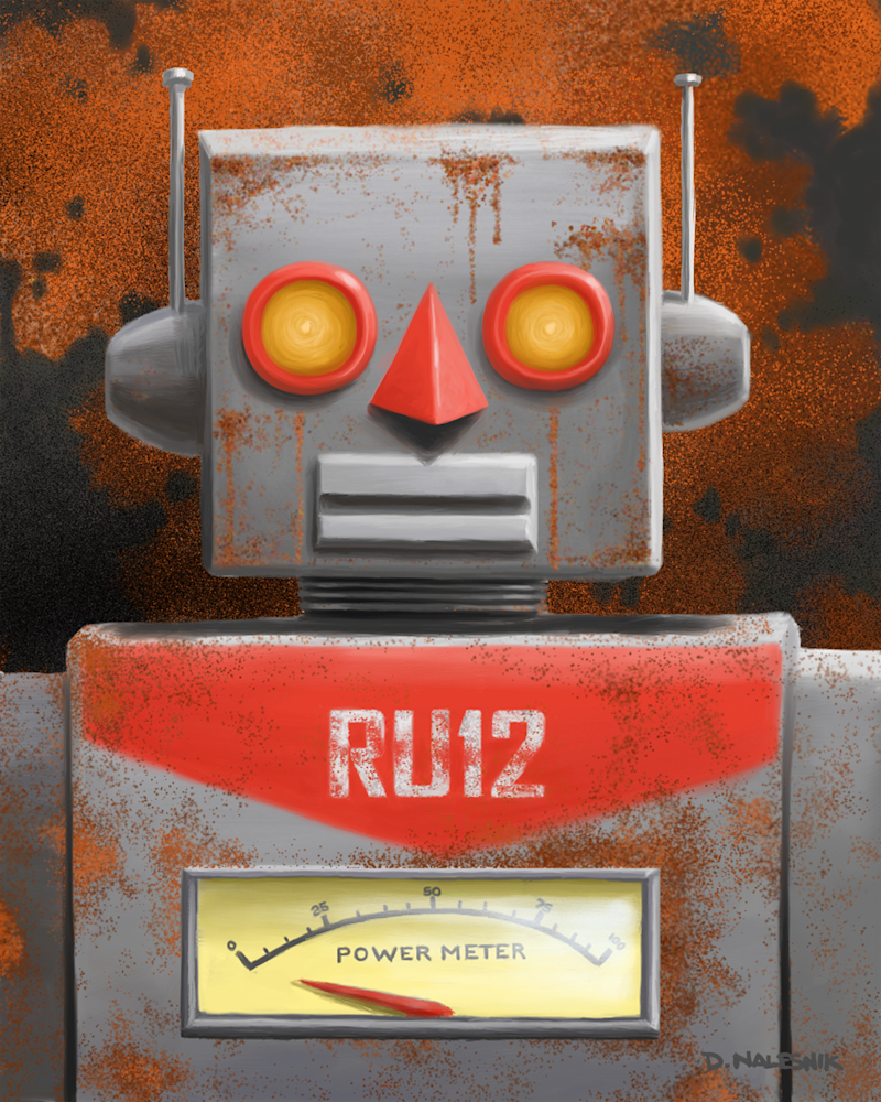 Rusted Robot Art | Davenik Art