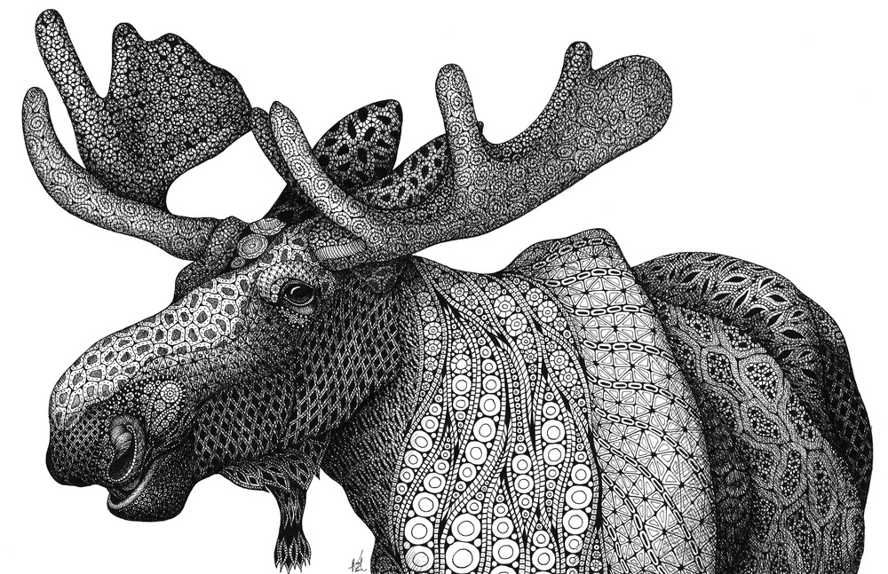 Grande Moose Art | Kristin Moger "Seriously Fun Art"