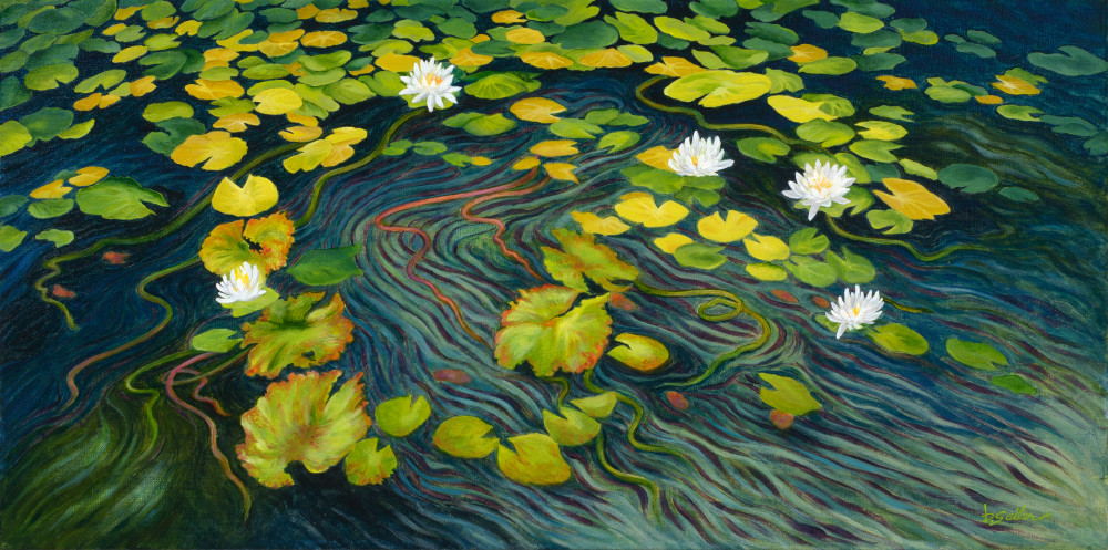 "Dance Of The Waterlilies" Art | Bonnie Sailer Fine Art