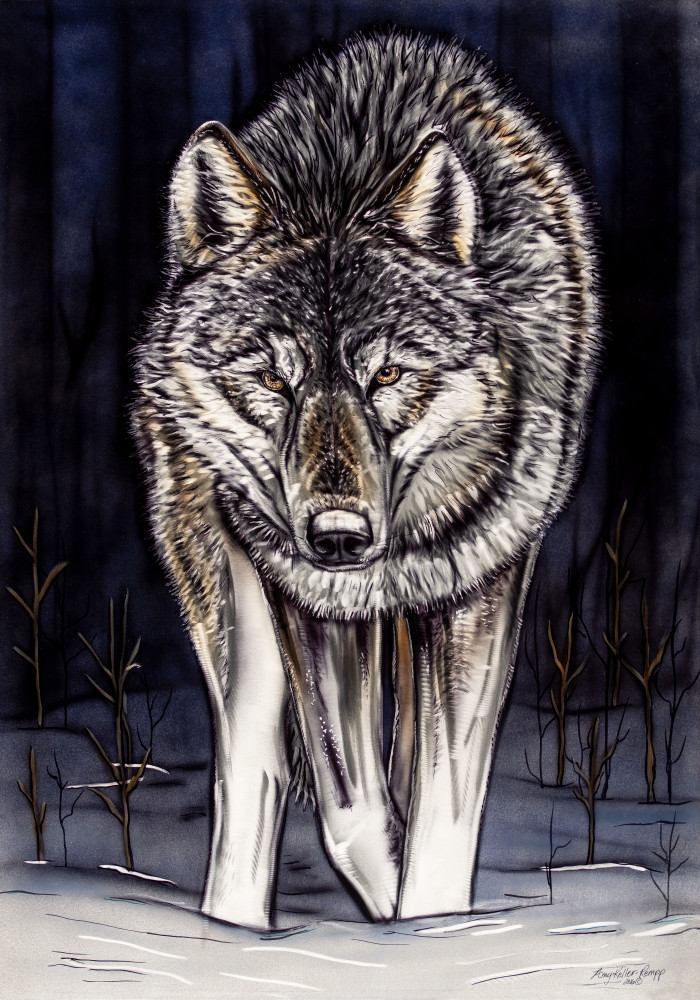 wolf, metal art, wildlife, airbrush, grinding