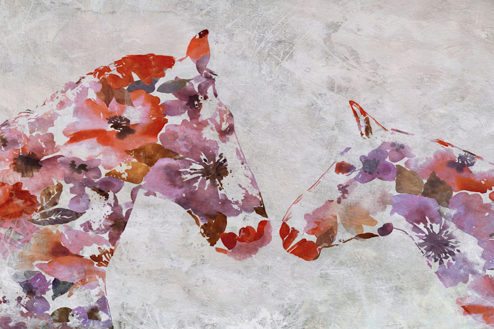 Love Between Horse Couple 2 Art | Irena Orlov Art