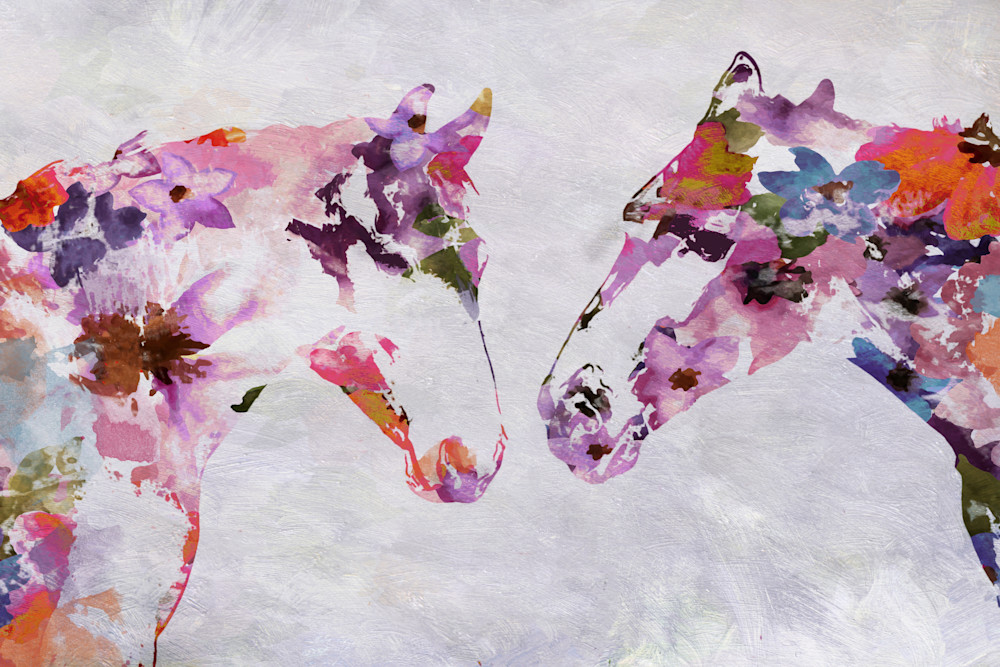 Two Loving Horses Art | Irena Orlov Art