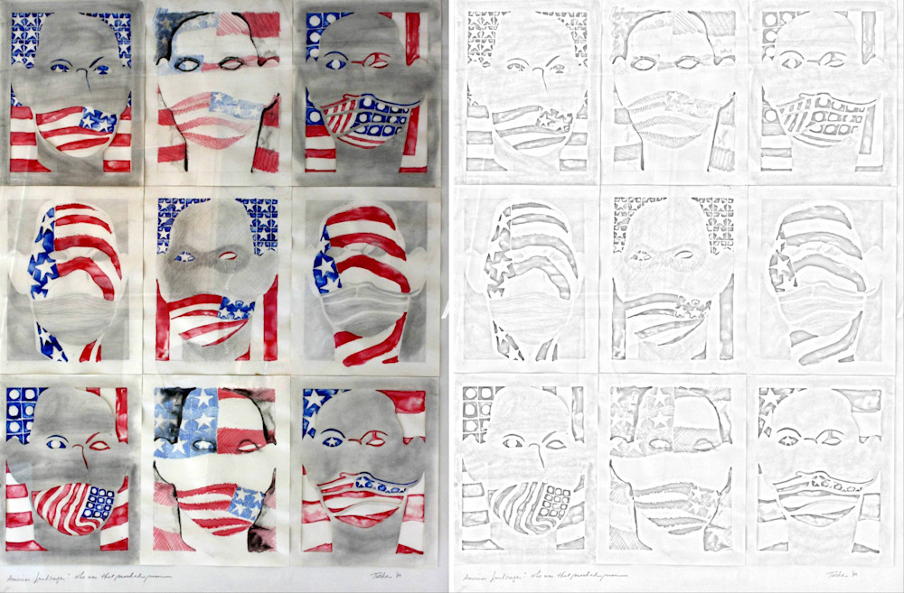 American Landscape Masked Men Art | Tuska, LLC