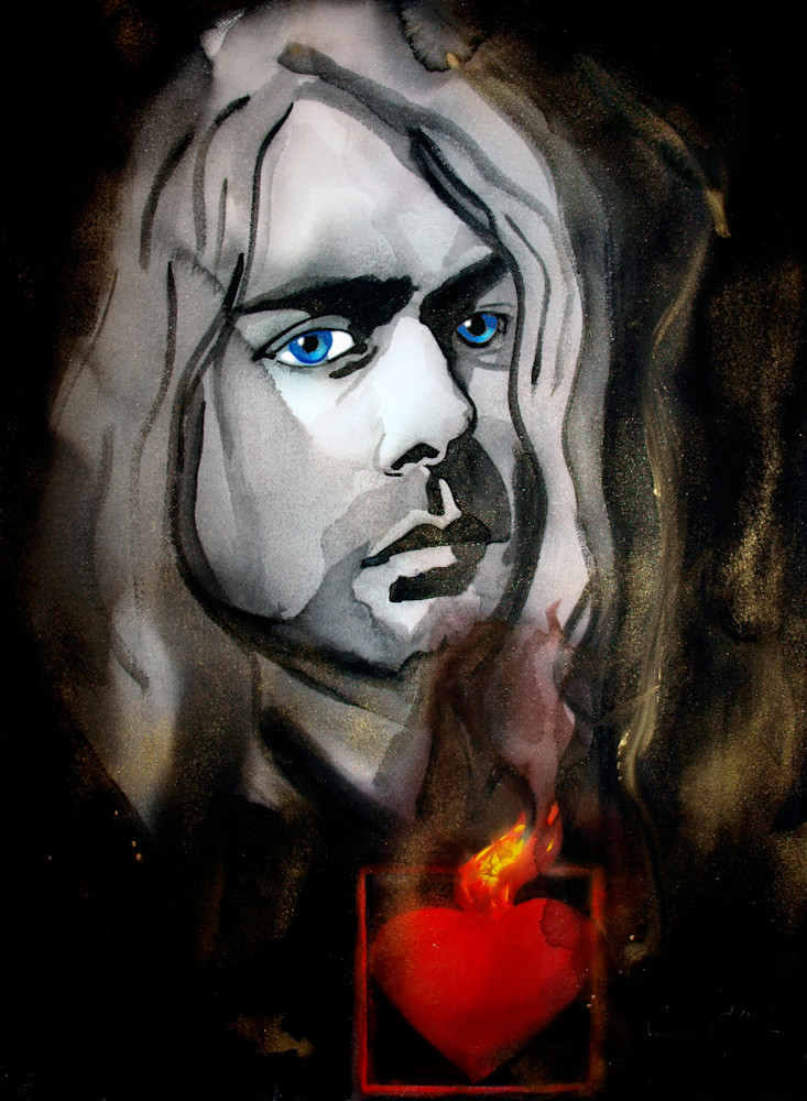 Kurt Cobain 2 Art | William K. Stidham - heART Art