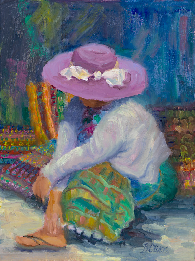 Lavender Hat Art | B. Oliver, Art