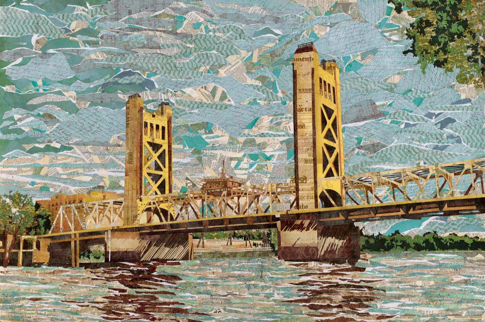 Tower Bridge, Sacramento, Ca Art | The Reclaimist
