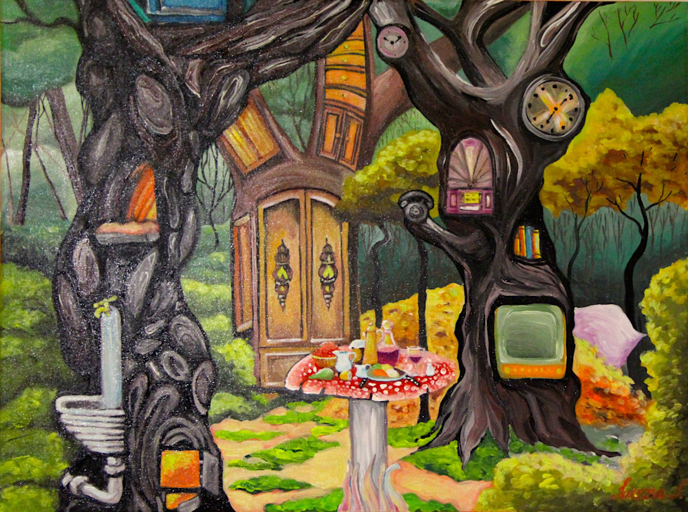Whimsical Forest Scene