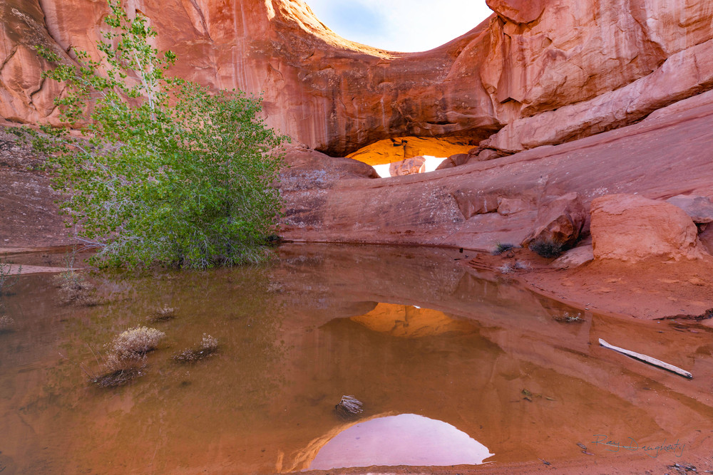 Reflections in Time at Eye of the Whale Arch, Arches National Park