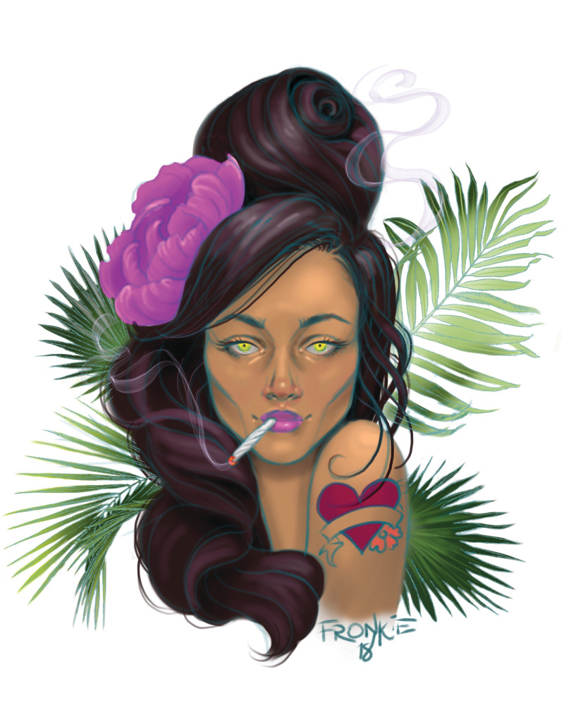 Shop Miami Girl prints by artist Fronkie
