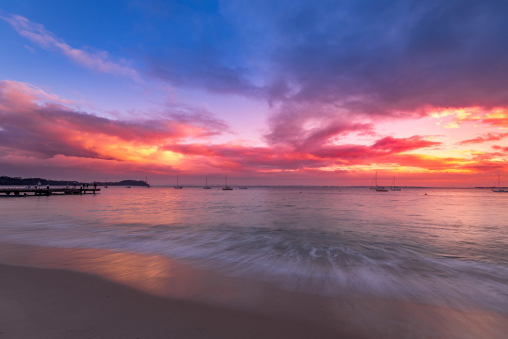 Pink n Blue - Shoal Bay Port Stephens NSW Australia Beach Sunrise