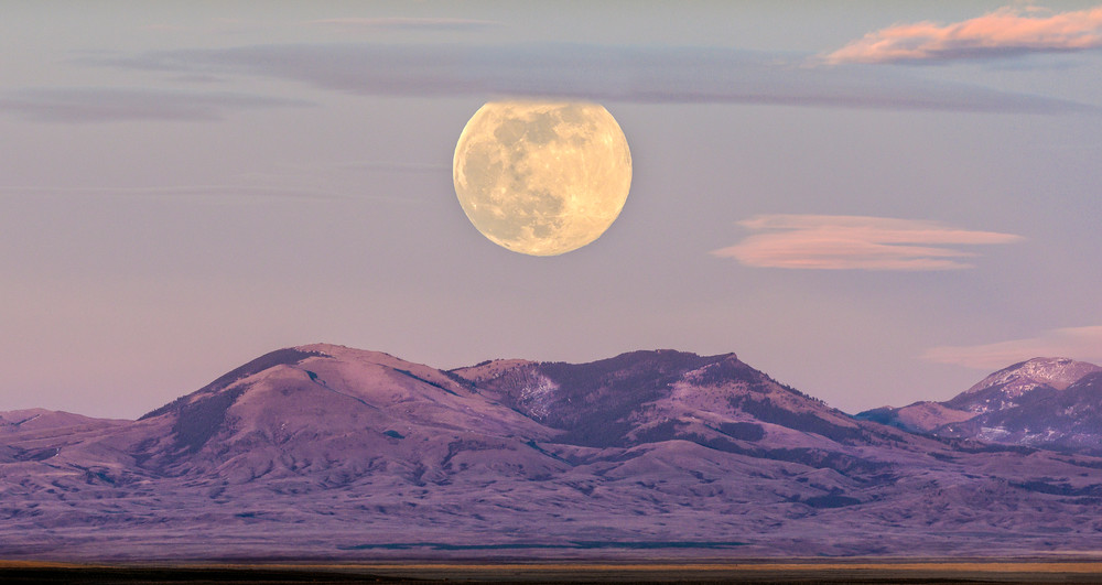 Bear Paw Mtns Moonrise Photography Art | Craig Edwards Fine Art Images