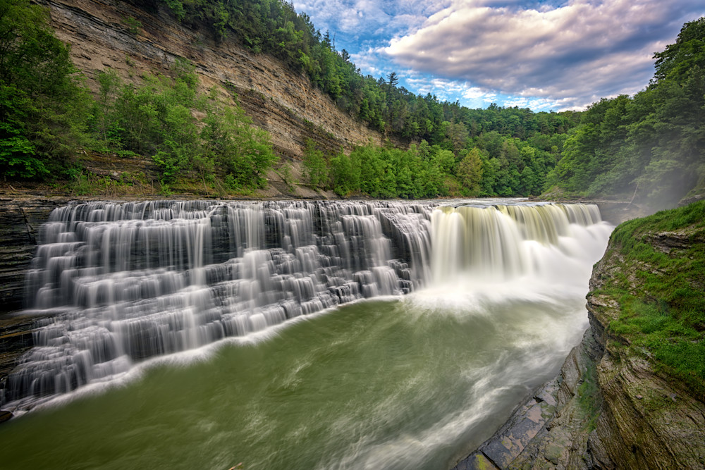 Lower Letchworth Falls by Rick Berk Lower Letchworth Falls by Rick Berk
