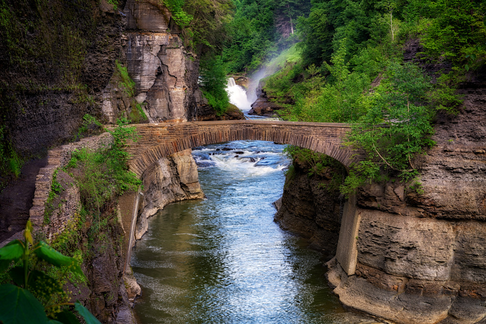 Stone Bridge Across the Genesee River by Rick Berk Stone Bridge Across the Genesee River by Rick Berk