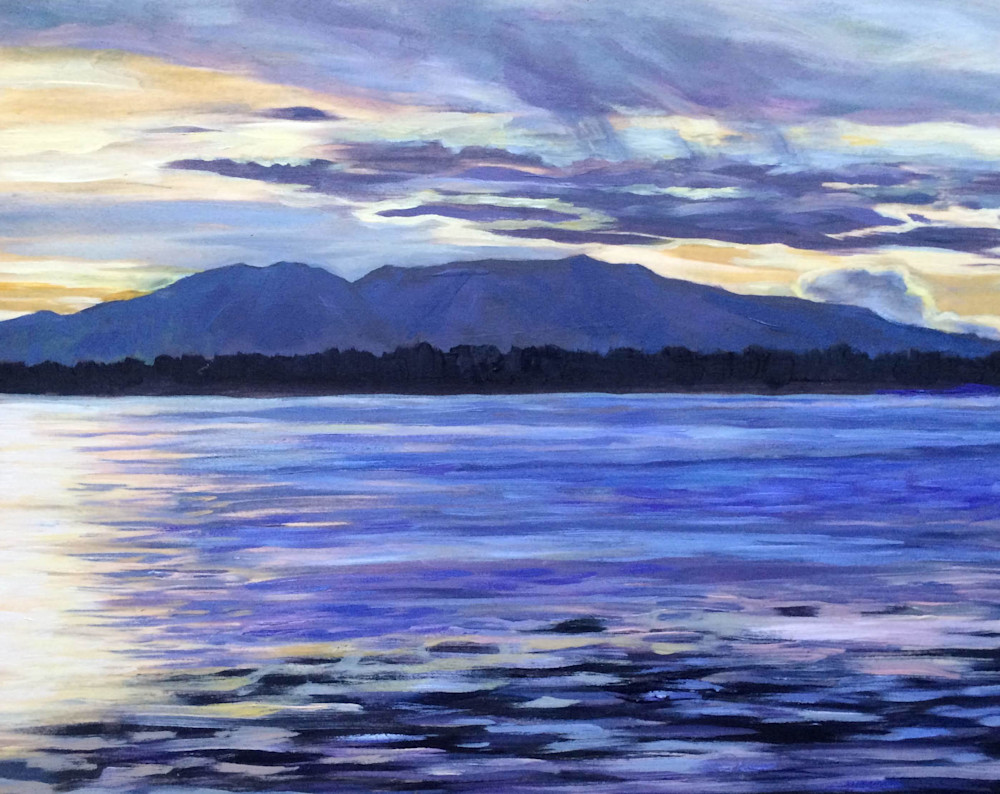 Rope Of Splendor, Mt. Susitna   Alaska Art Print Art | Amanda Faith Alaska Paintings / Estuary Arts, LLC