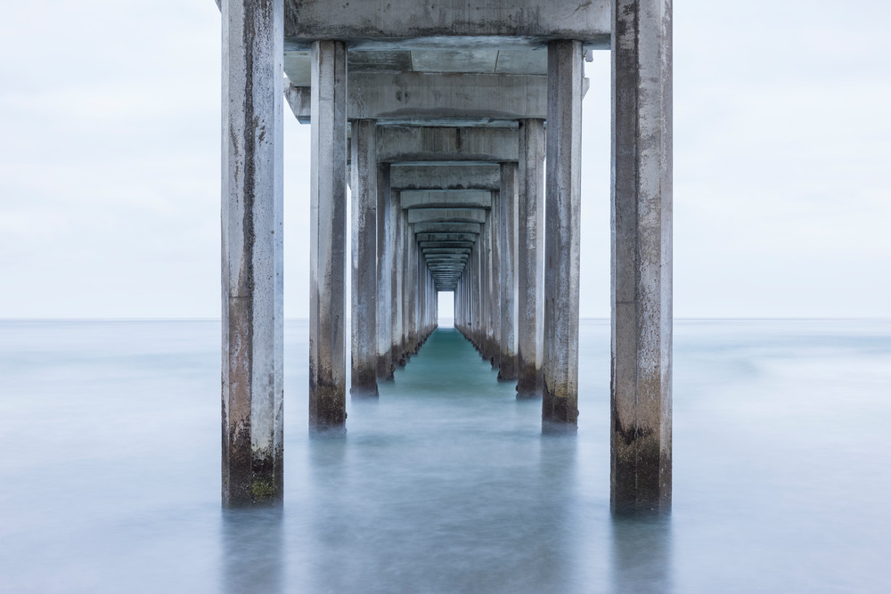 Scripps Pier Morning Overcast, La Jolla, California