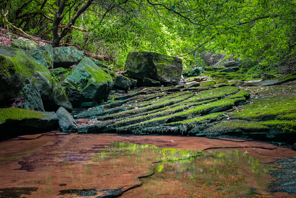 Peaceful pool Cloudland Canyon State Park photography print