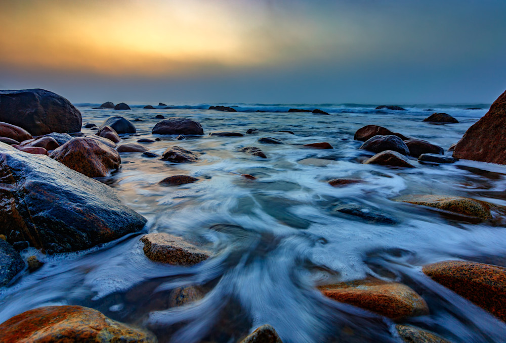 Rocky Beach at Montauk Point by Rick Berk Rocky Beach at Montauk Point by Rick Berk