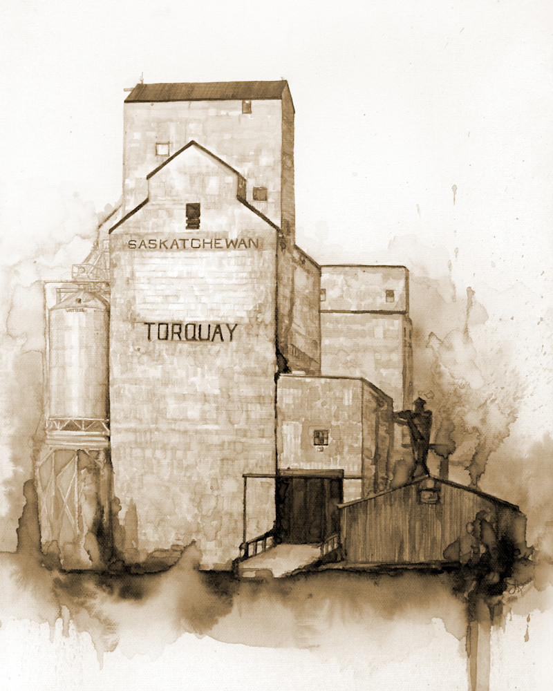 Torquay Elevators - Coffee Painting