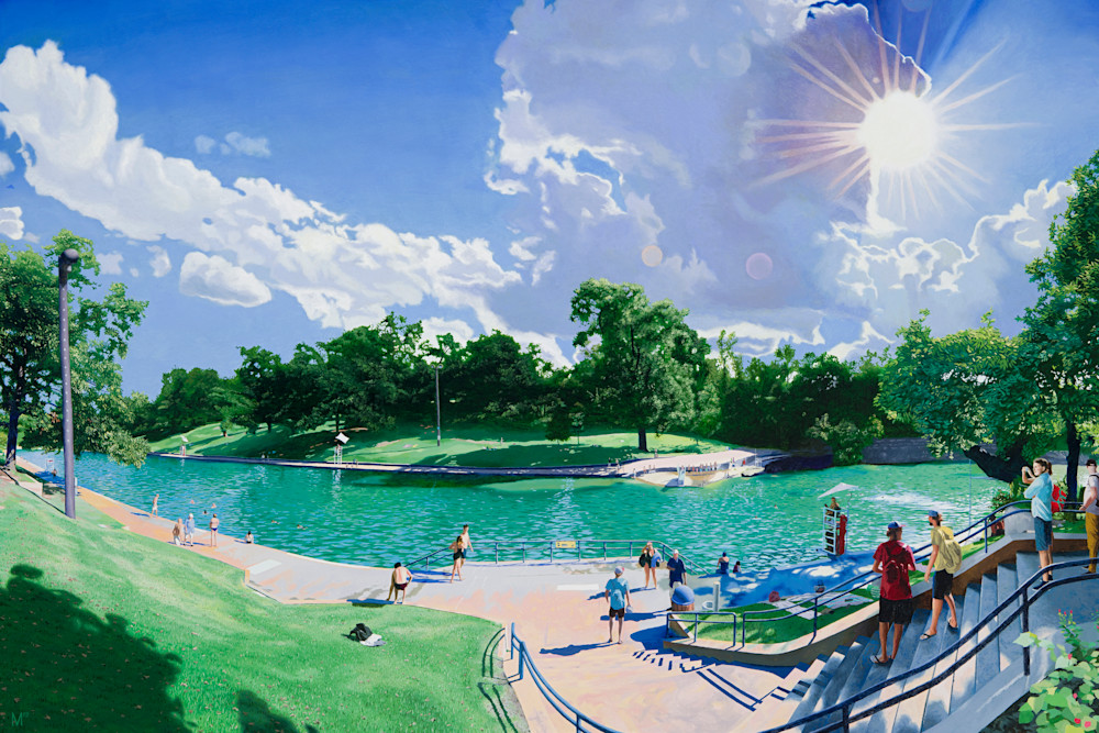 Barton Springs, Austin Art, the Art of Max Voss-Nester