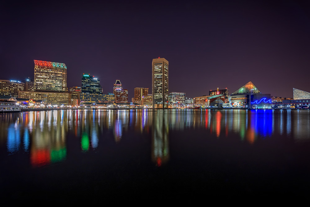 Night Falls on Baltimore | Shop Photography by Rick Berk Night Falls on Baltimore | Shop Photography by Rick Berk