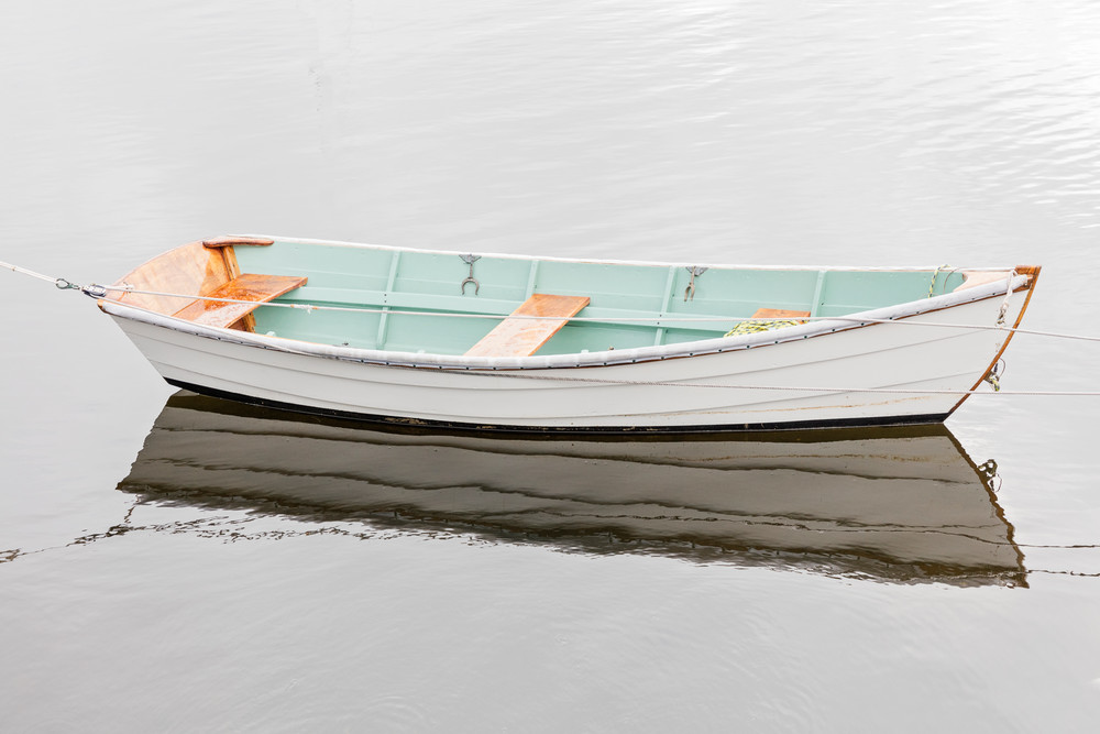 "Barrington Harbor Dory" Large Scale Nautical Wooden Boat Fine Art Photography