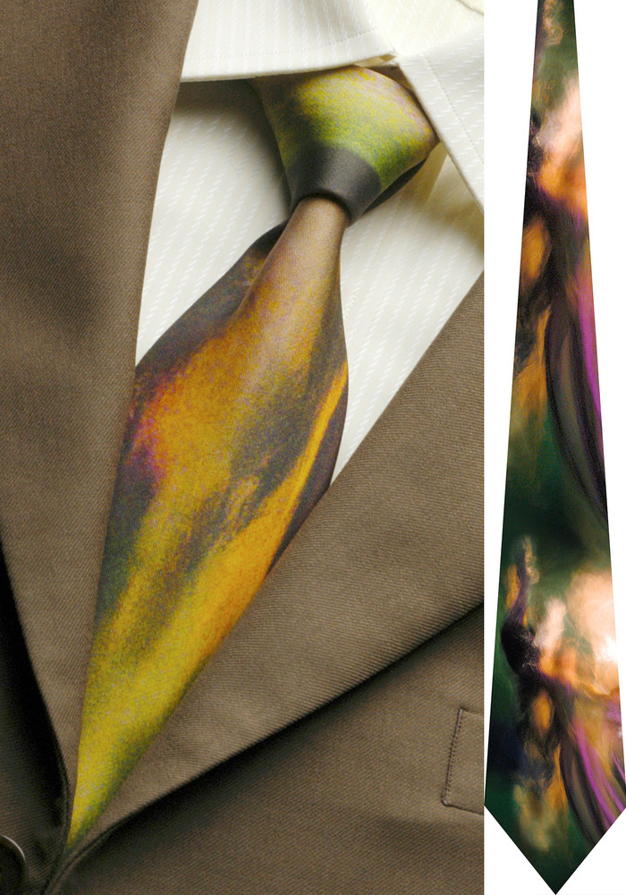 A Lumiere - Italian Silk Tie by Stephen Moody - Moody Fine Art