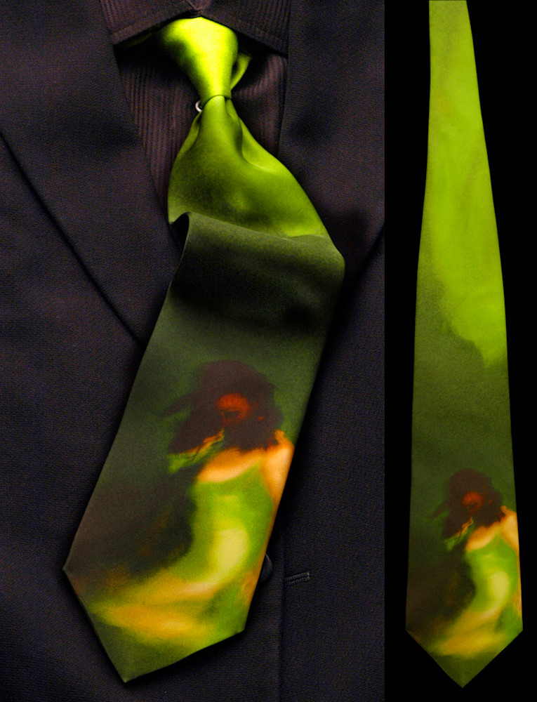 Jade - Italian Silk Tie by Stephen Moody - Moody Fine Art