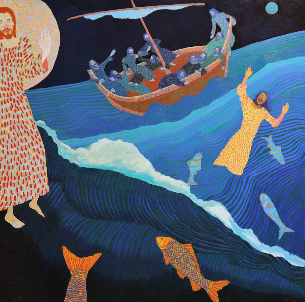 Jesus Walking On Water Art | Studio Z of Taos