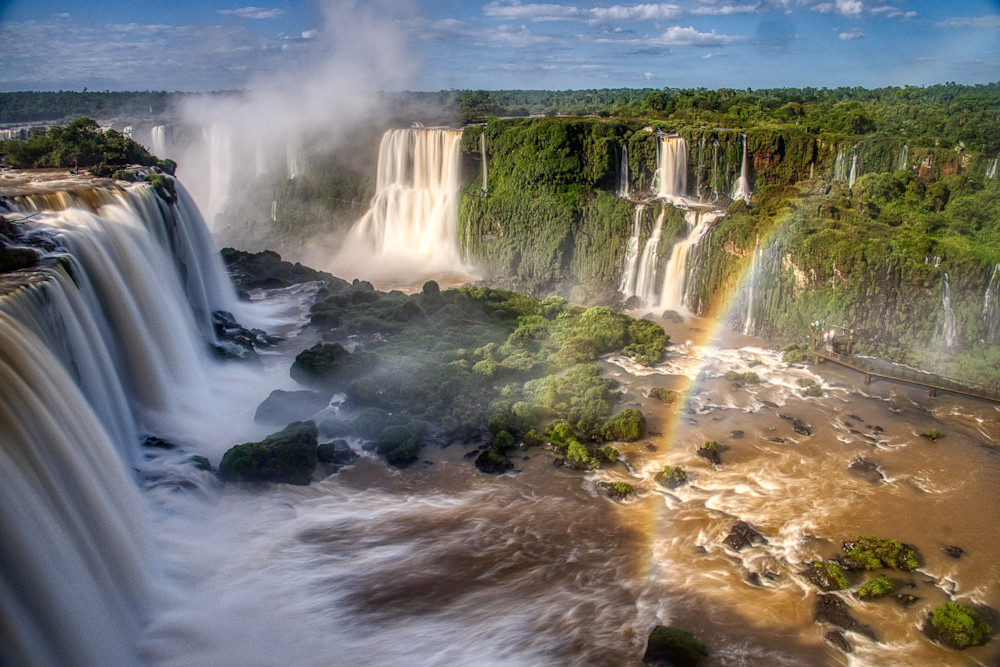 Iguassu Falls With Rainbow Photography Art | Peter Batty Photography