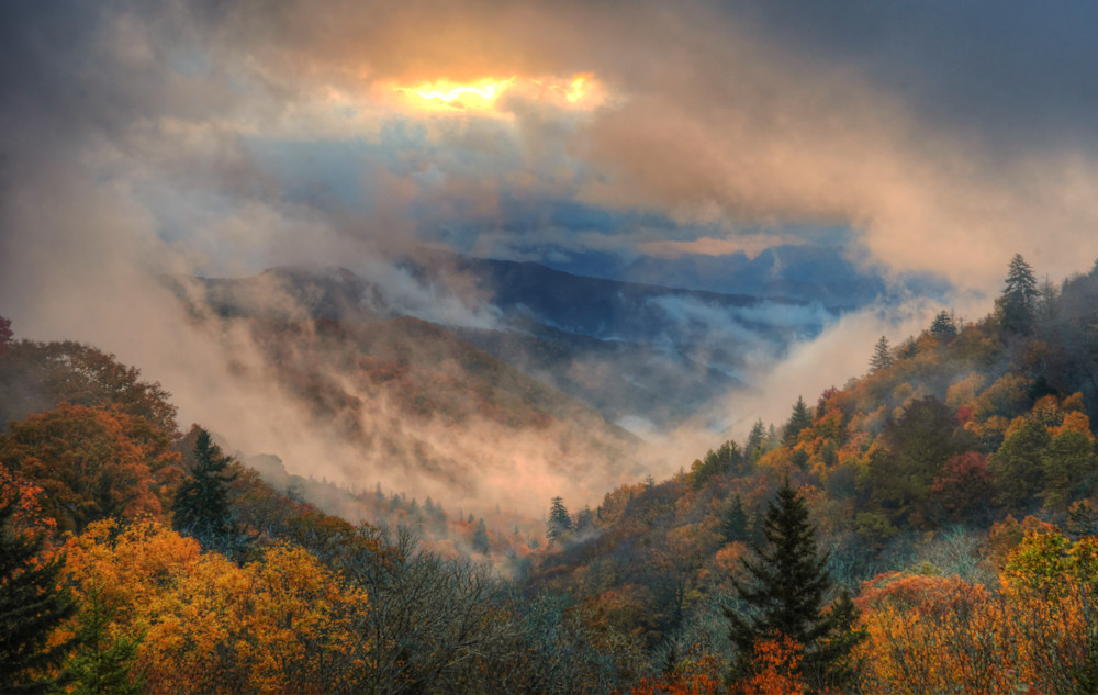 Smoky Mountain Sunrise 1 Of 1 Art | Drew Campbell Photography