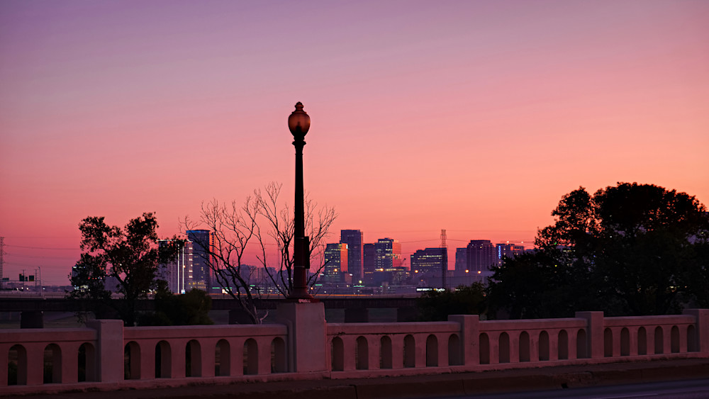 Dallas Skyline At Dawn 2 Art | Drone Video TX