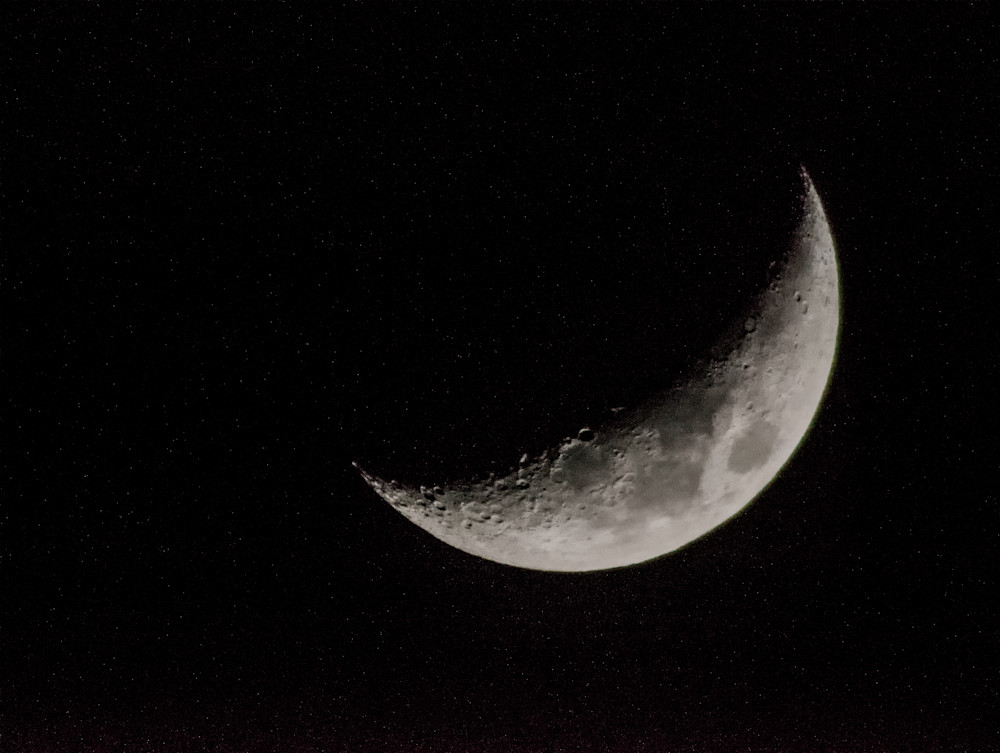 Waxing Crescent Moon Art | Drew Campbell Photography