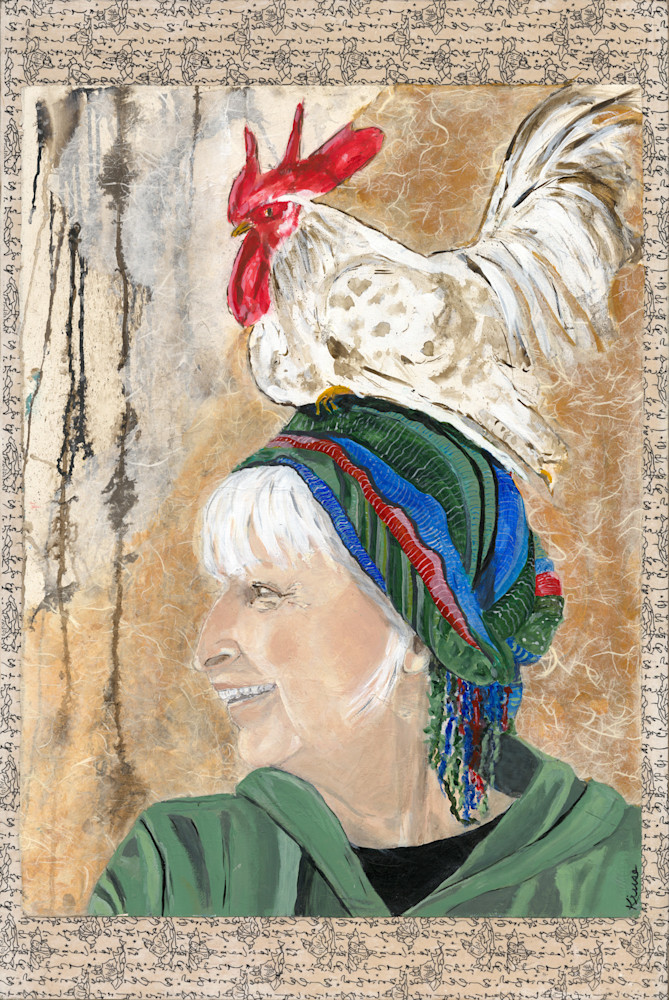 Robyn Kruse - Self Portrait with Chicken
