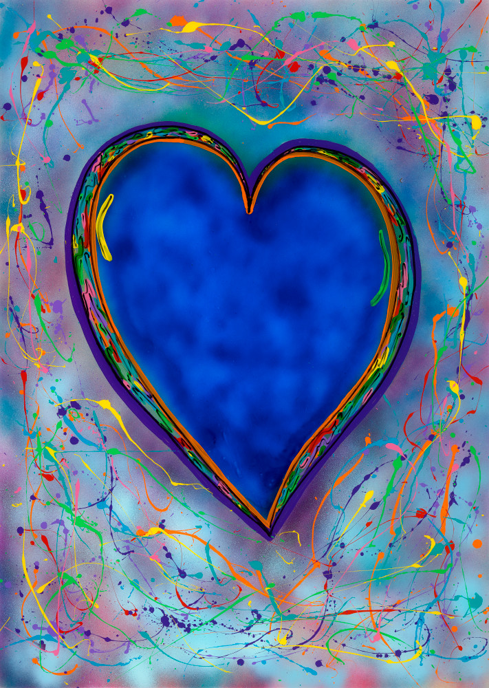 Blue Hearts Never Die | Animal Art | JD Shultz Art