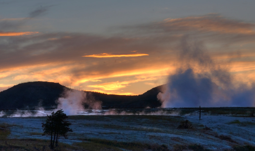 Sunset In Yellowstone Art | Drew Campbell Photography