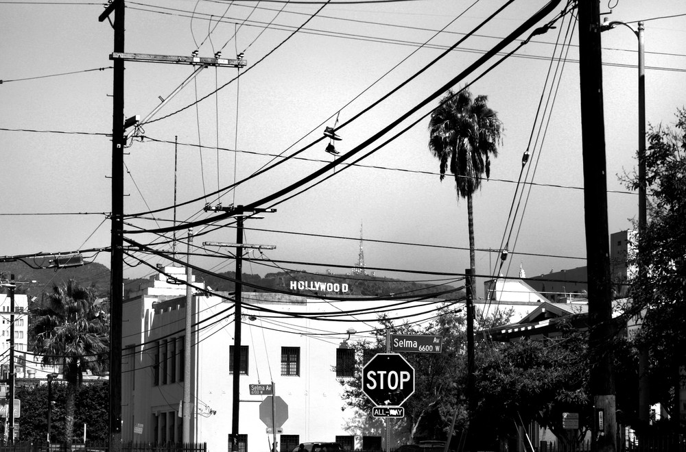  Hollywood Power Lines Photography Art | Peter Welch
