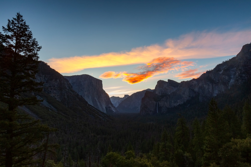 Tunnel View Sunrise Photograph For Sale As Fine Art
