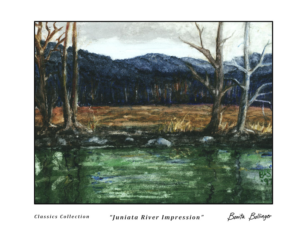 012 Juniata River Impression Art | Blissful Bonita Art Studio & Gallery