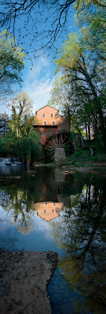 Moon Over Falls Mill Photography Art | templeimagery