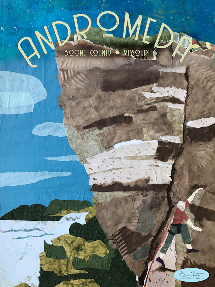 Andromeda Bluff  - Rock Climbing Art Print | Artist Jenny McGee 