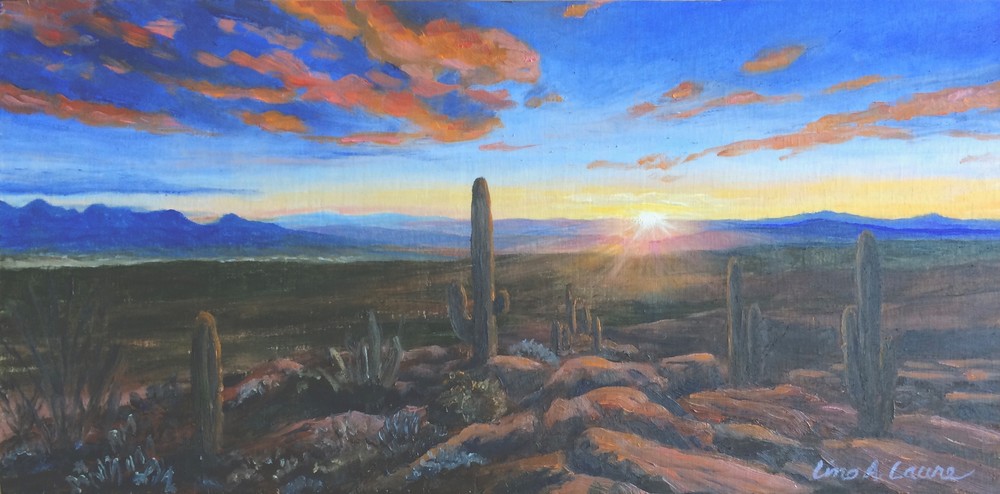 Desert Morning Light Art | Lino Laure Art Gallery