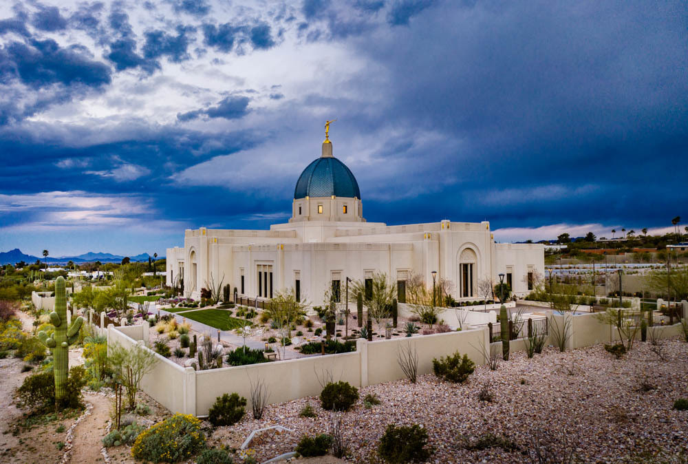 Tucson Temple - Stormy Sky