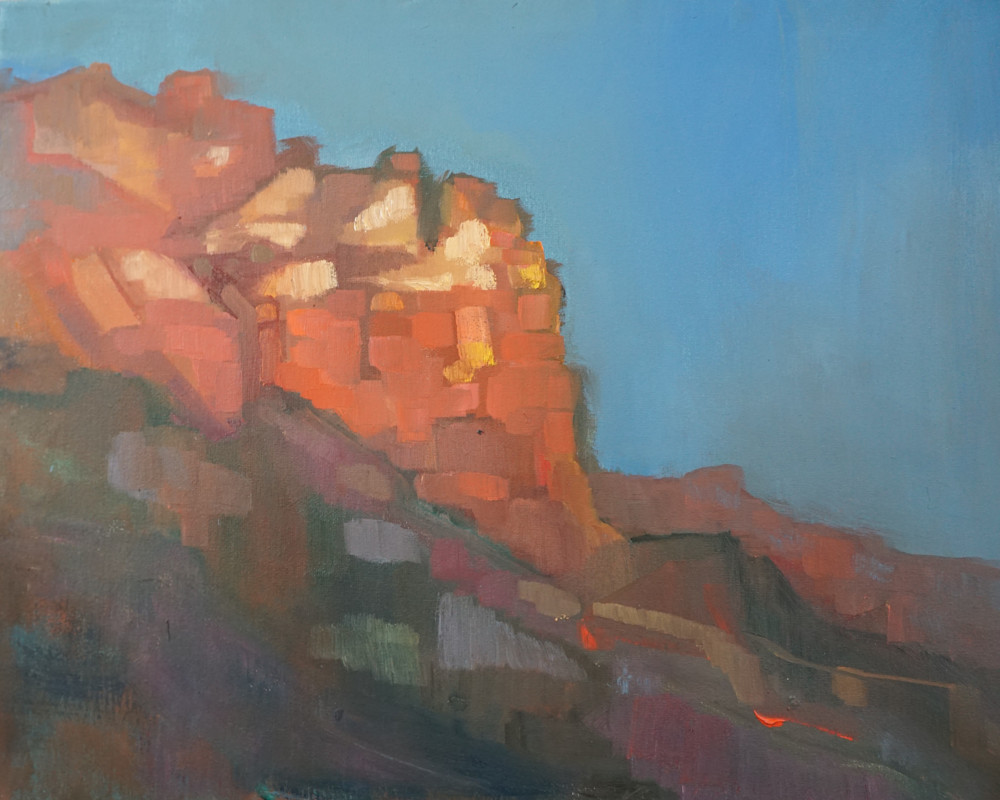 Sunset Glow In Sedona Art | Peg Connery-Boyd Artwork