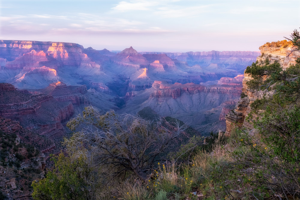 A Photograph of a sunset at the Southern Rim of the Grand Canyon.