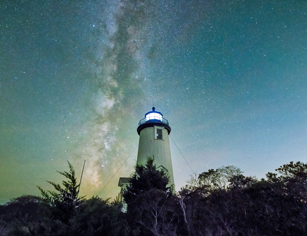 Cape Poge Light Milky Way  Art | Michael Blanchard Inspirational Photography - Crossroads Gallery