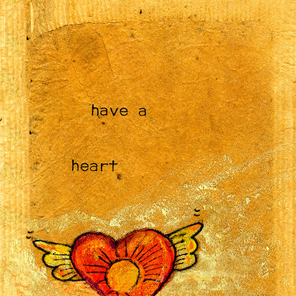 Have a Heart, Illustrated Teabag by Artist Mary Hanrahan