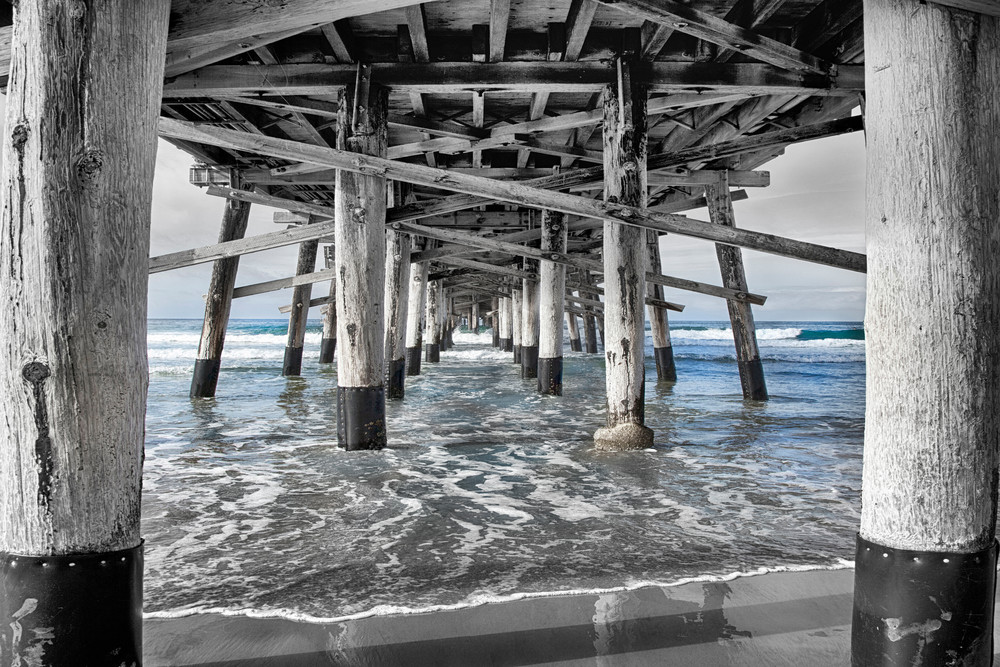 Under the Newport Beach Pier - Fine Art Photography
