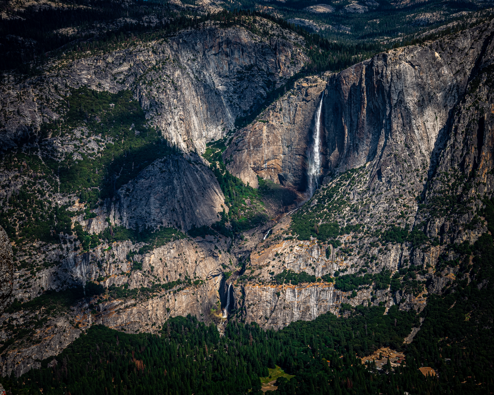 Fine Art Print of Sierra Mountains Surround Yosemite Falls