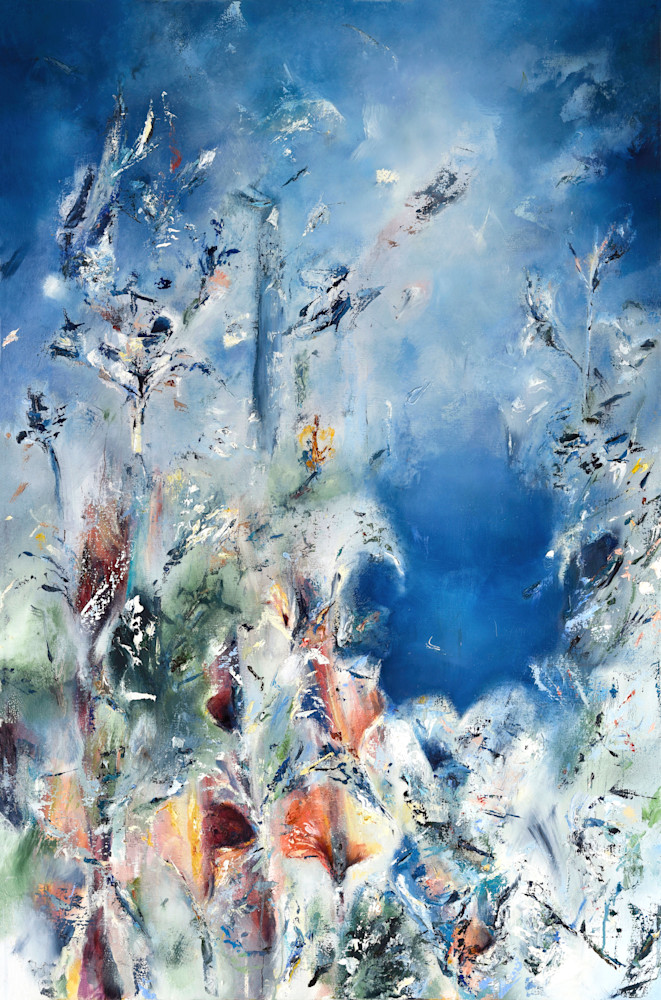 Morning Bloom - Original Abstract Landscape Painting | Samantha Kaplan
